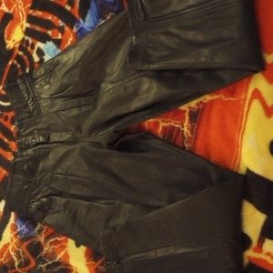 Leather Vintage Z Cavaricci pants marked 34